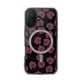 Deep Floral Magnetic Clear Impact iPhone Case