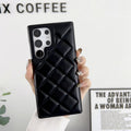 Diamond Plaid Faux Leather Phone Case for Samsung Galaxy