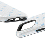 Dot Dot Bow Magnetic iPhone Case – Cute Light Blue Bow & Polka Dot Phone Case