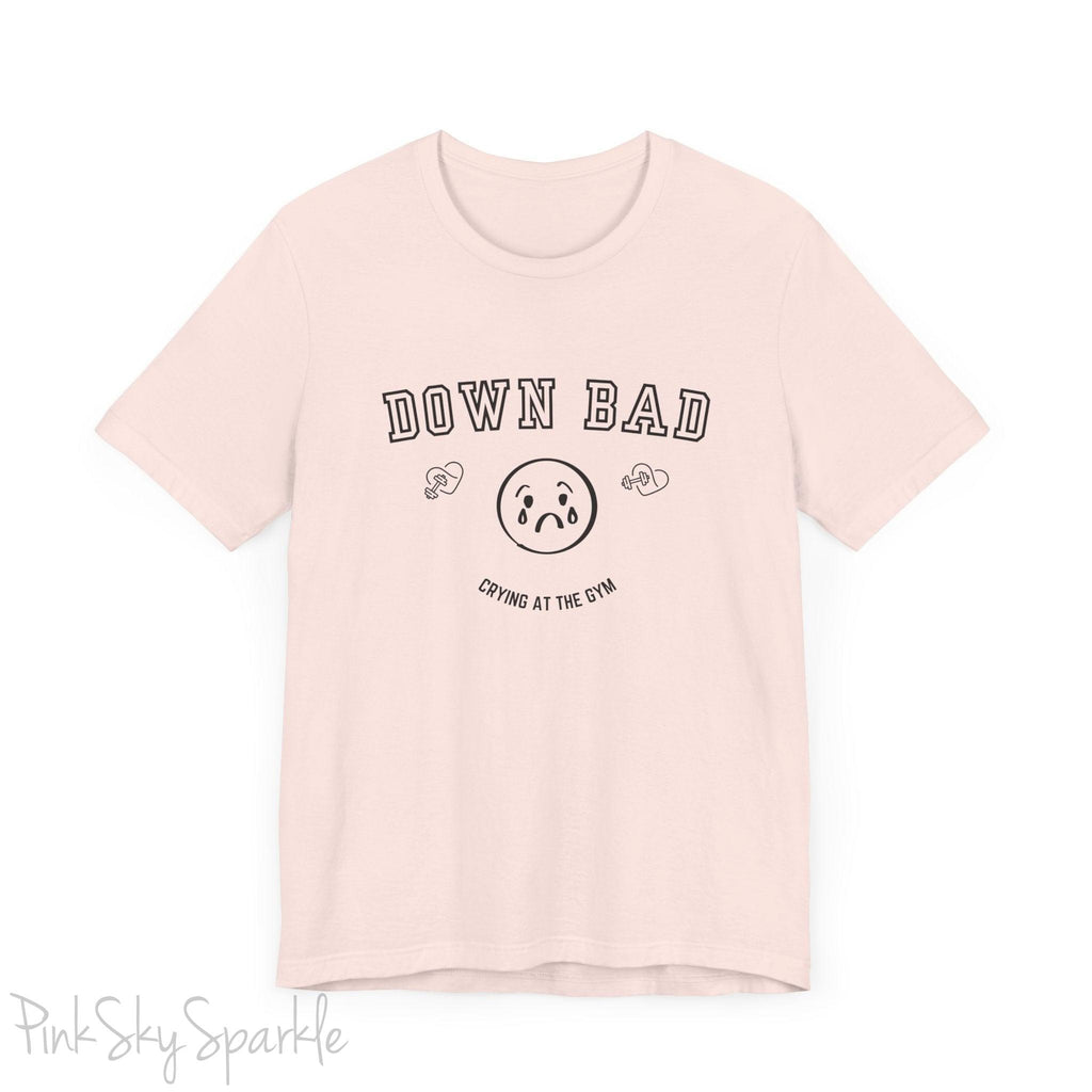 "Down Bad Crying at the Gym" Lyric Inspired Unisex T-shirt