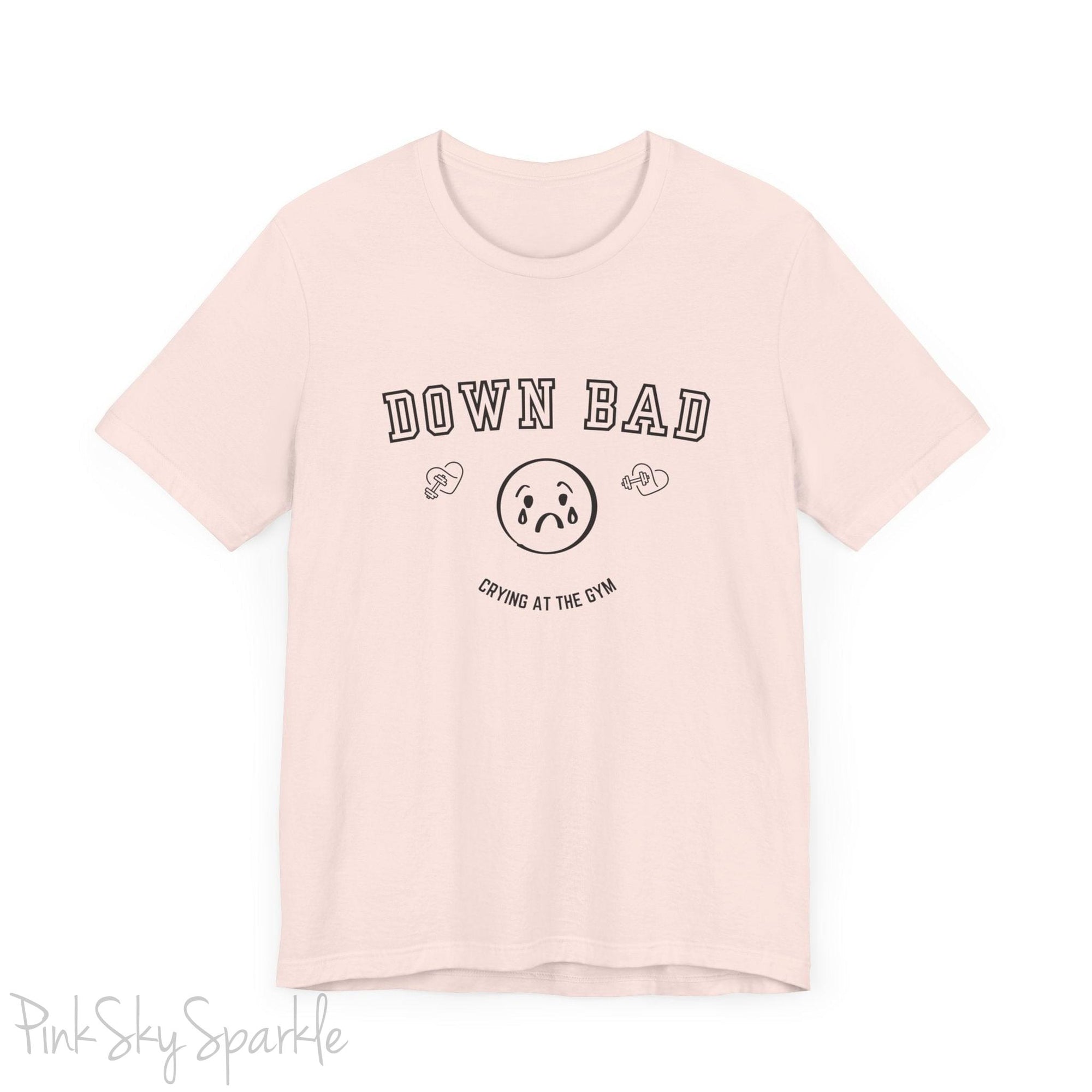 "Down Bad Crying at the Gym" Lyric Inspired Unisex T-shirt