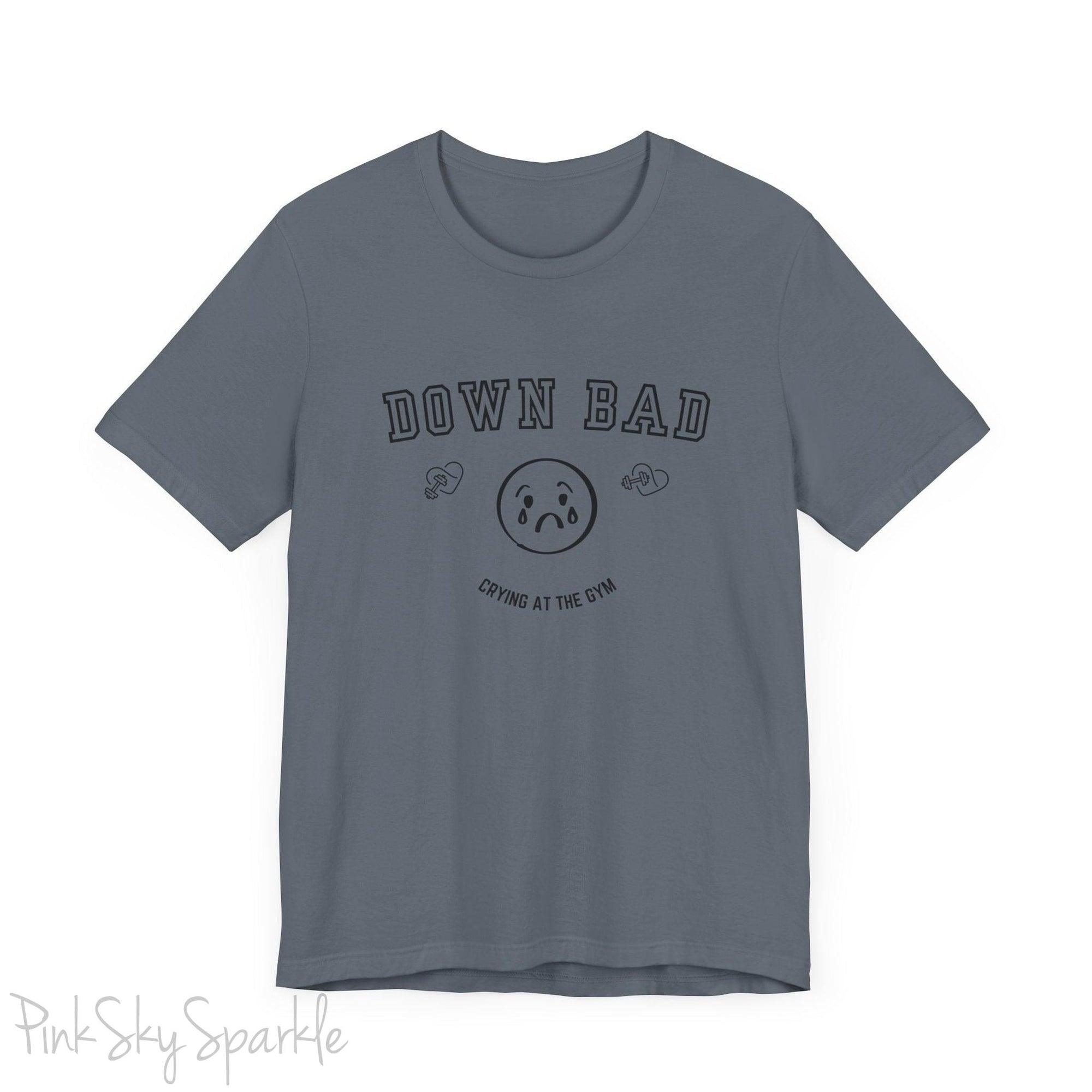 "Down Bad Crying at the Gym" Lyric Inspired Unisex T-shirt