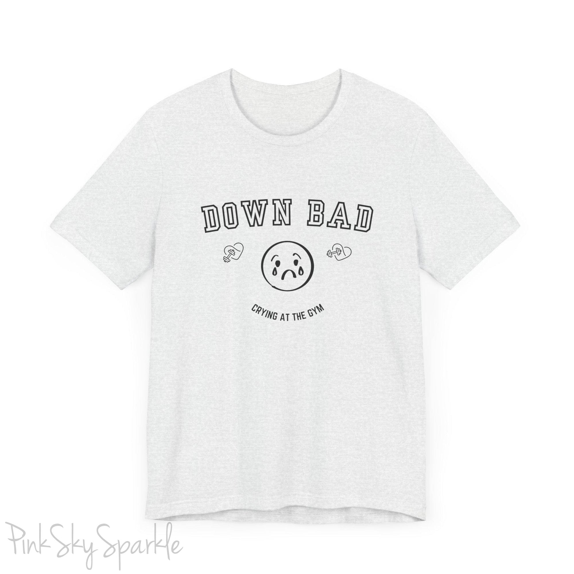 "Down Bad Crying at the Gym" Lyric Inspired Unisex T-shirt