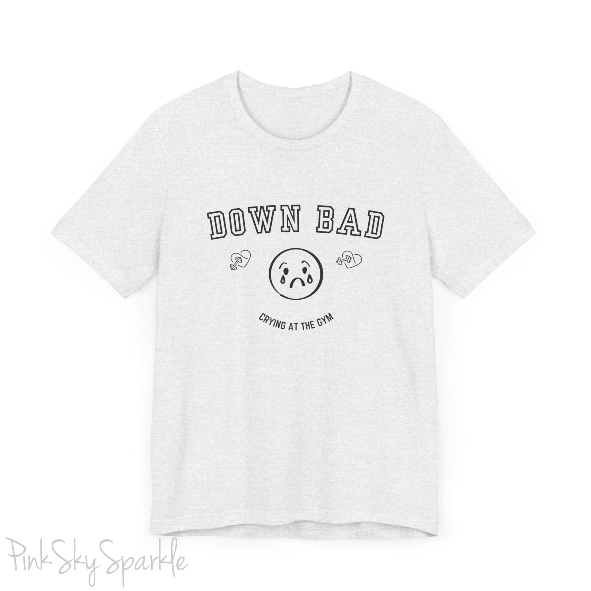 "Down Bad Crying at the Gym" Lyric Inspired Unisex T-shirt