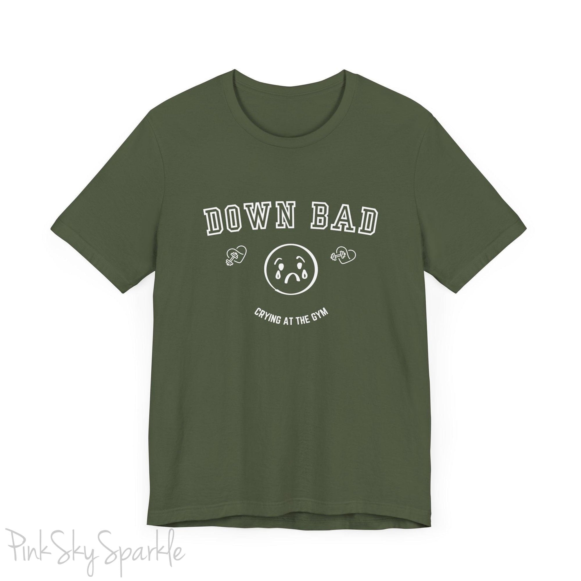 "Down Bad Crying at the Gym" Lyric Inspired Unisex T-shirt