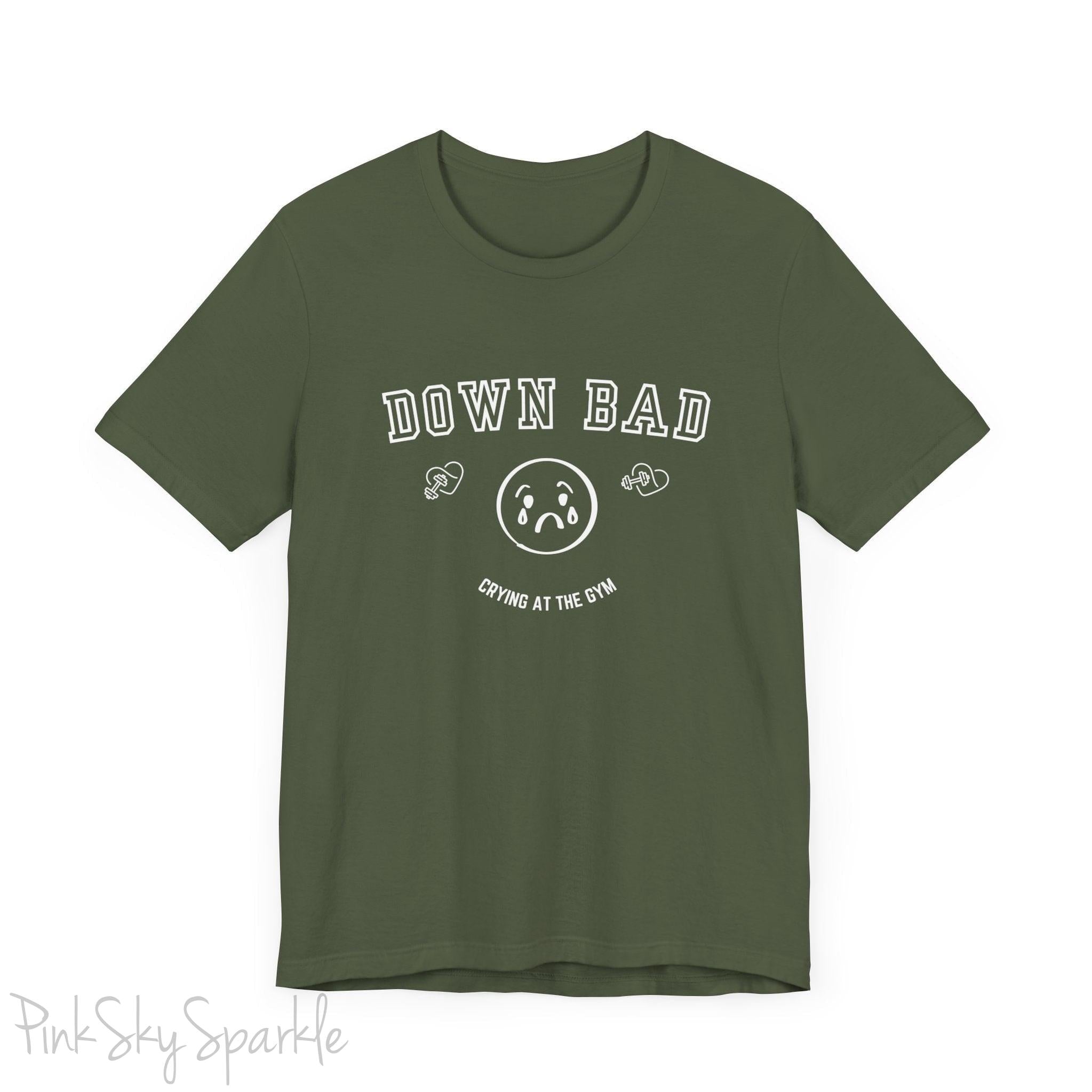 "Down Bad Crying at the Gym" Lyric Inspired Unisex T-shirt