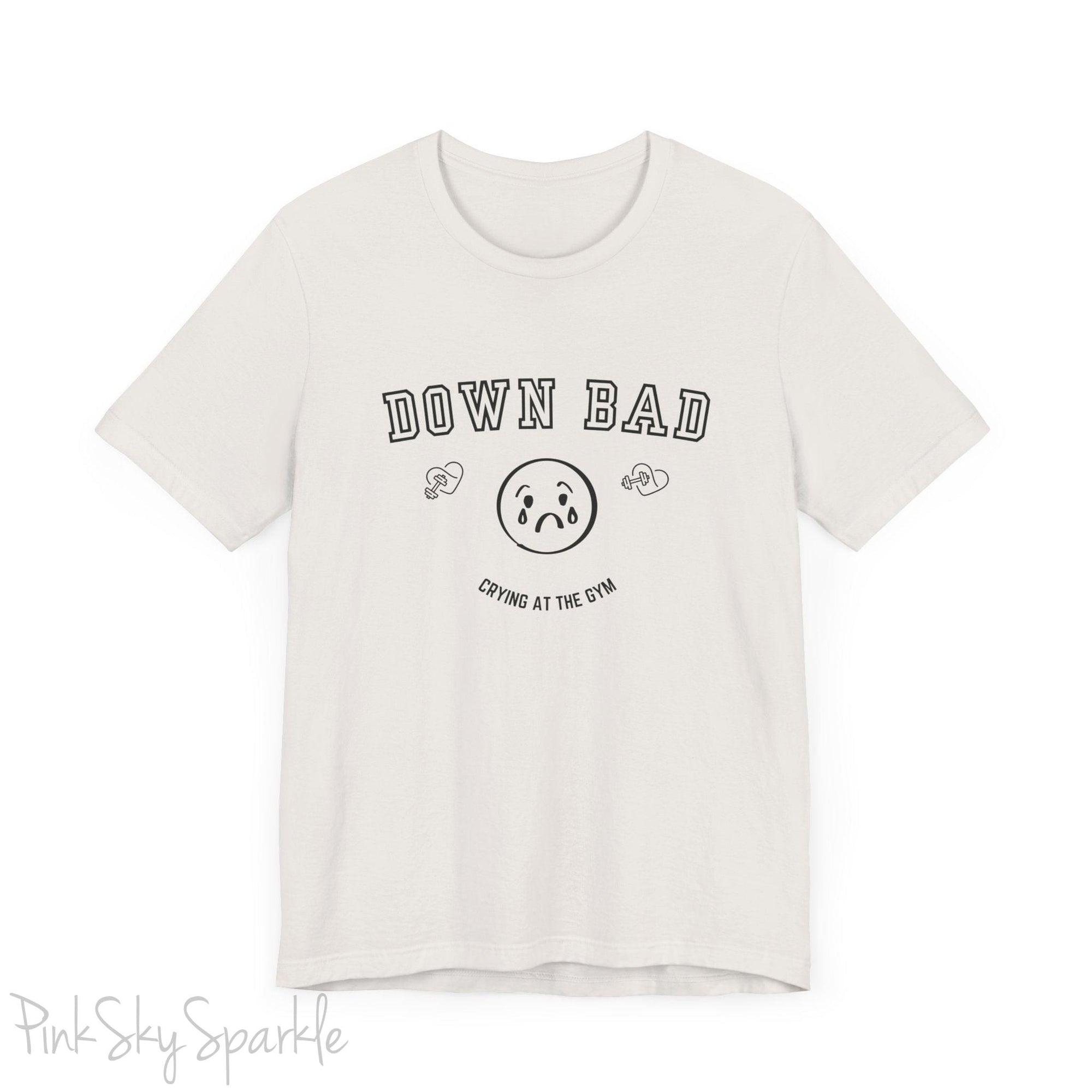 "Down Bad Crying at the Gym" Lyric Inspired Unisex T-shirt