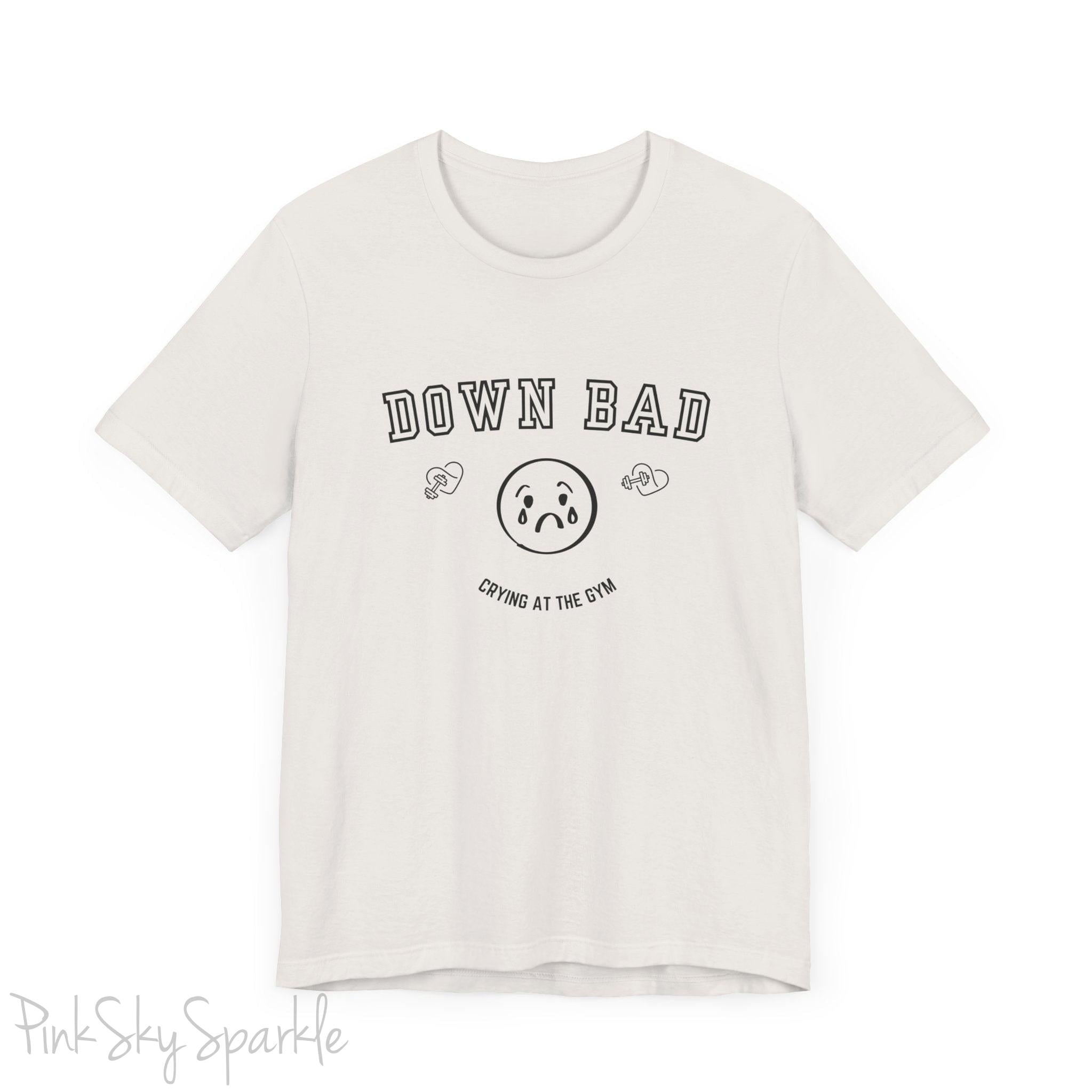 "Down Bad Crying at the Gym" Lyric Inspired Unisex T-shirt