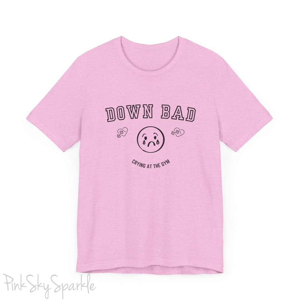 "Down Bad Crying at the Gym" Lyric Inspired Unisex T-shirt