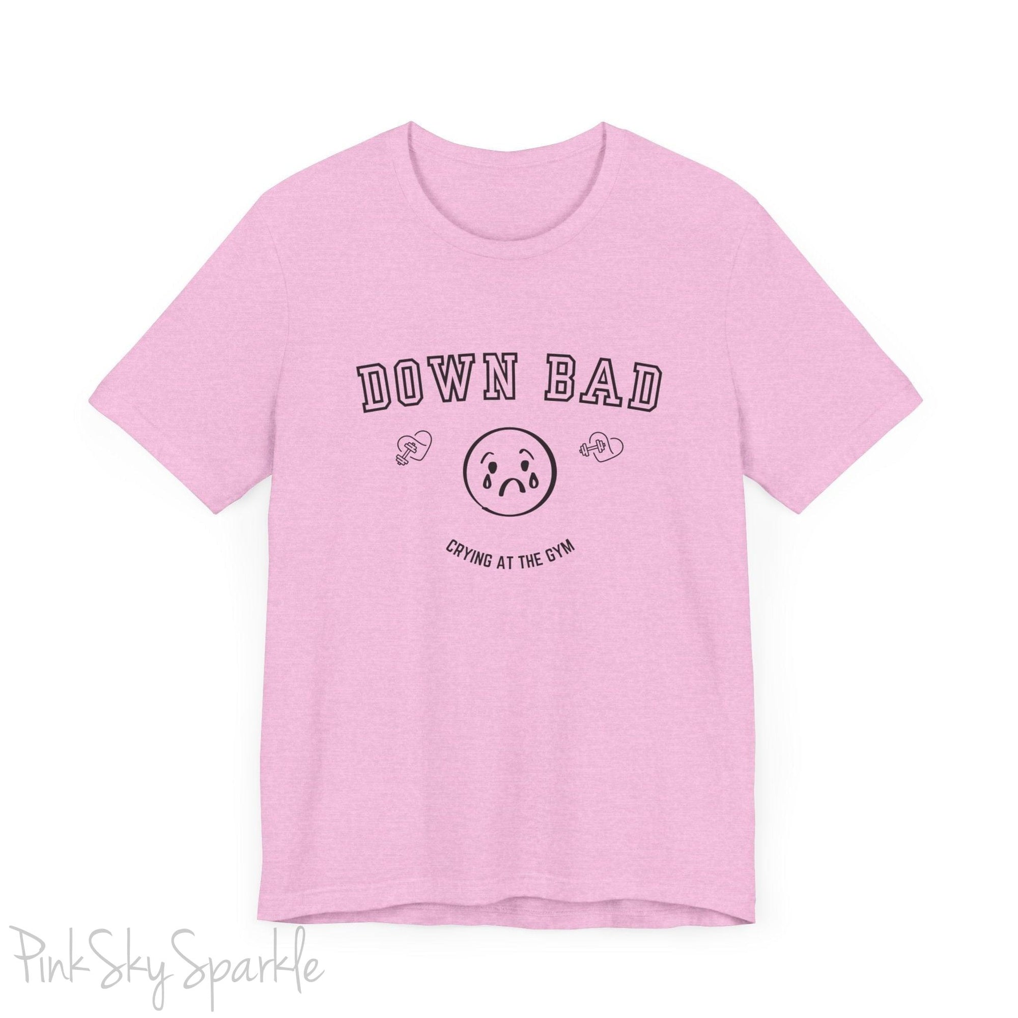 "Down Bad Crying at the Gym" Lyric Inspired Unisex T-shirt