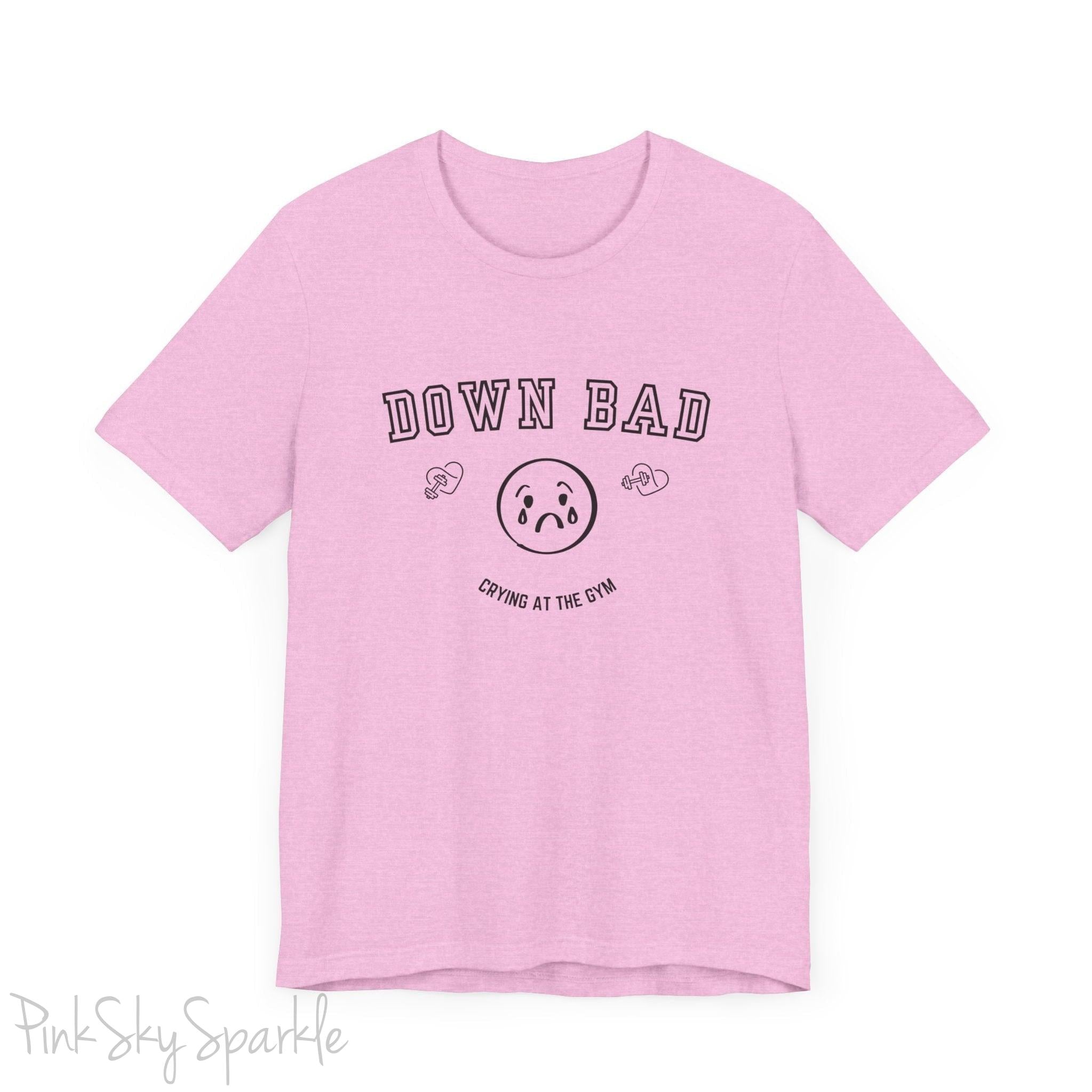 "Down Bad Crying at the Gym" Lyric Inspired Unisex T-shirt