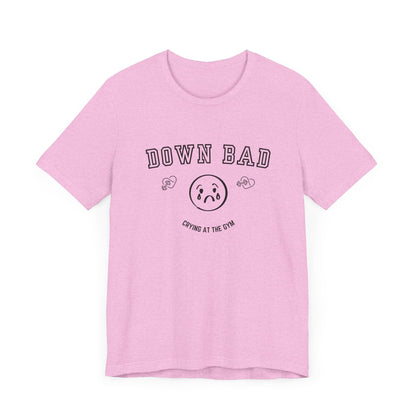 "Down Bad Crying at the Gym" Lyric Inspired Unisex T-shirt