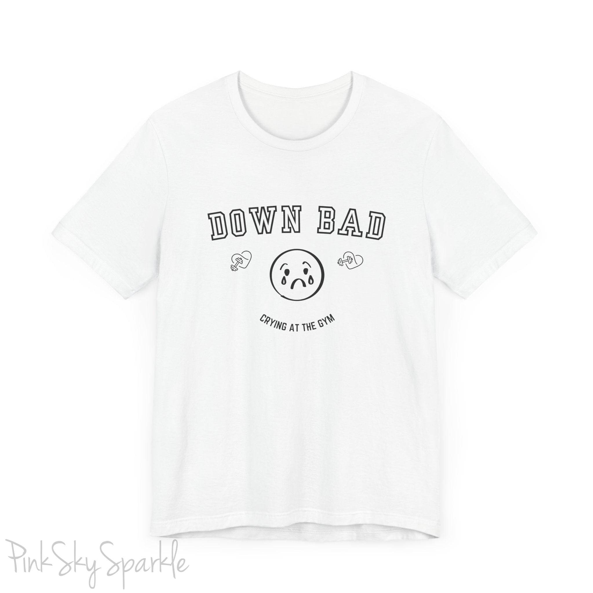 "Down Bad Crying at the Gym" Lyric Inspired Unisex T-shirt