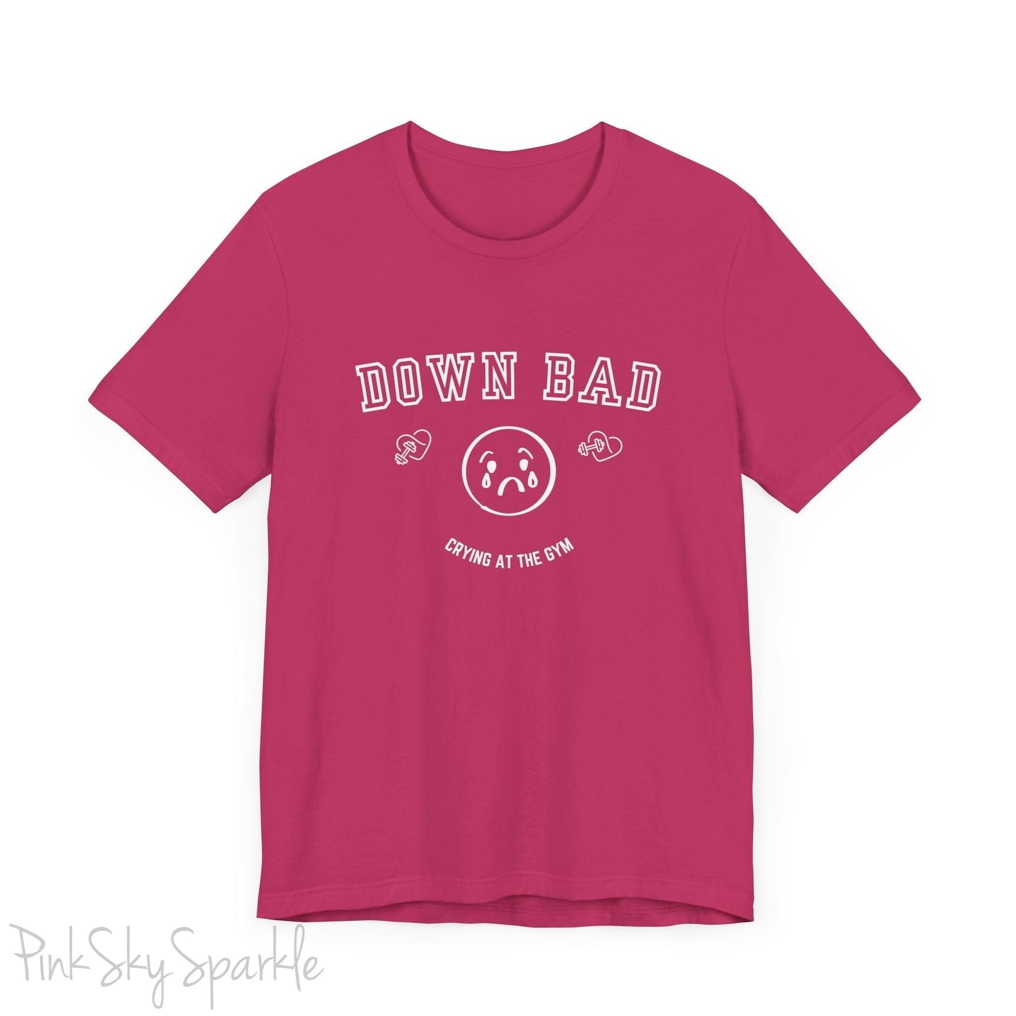 "Down Bad Crying at the Gym" Lyric Inspired Unisex T-shirt