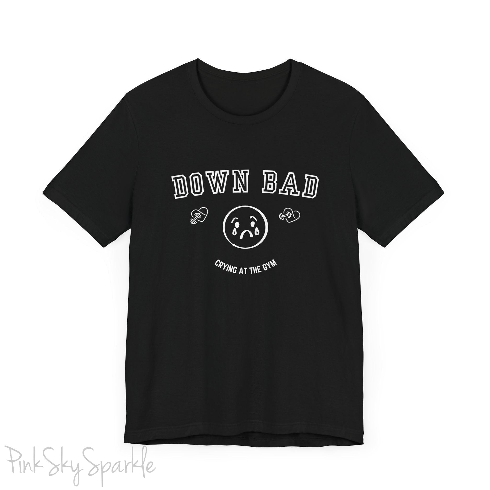 "Down Bad Crying at the Gym" Lyric Inspired Unisex T-shirt