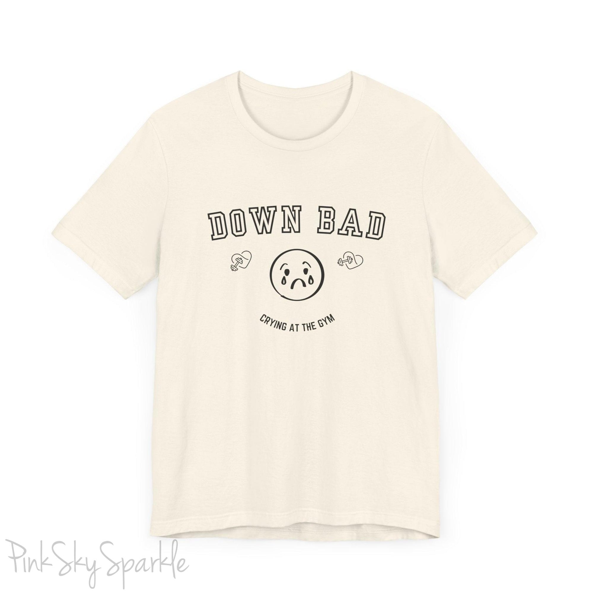 "Down Bad Crying at the Gym" Lyric Inspired Unisex T-shirt