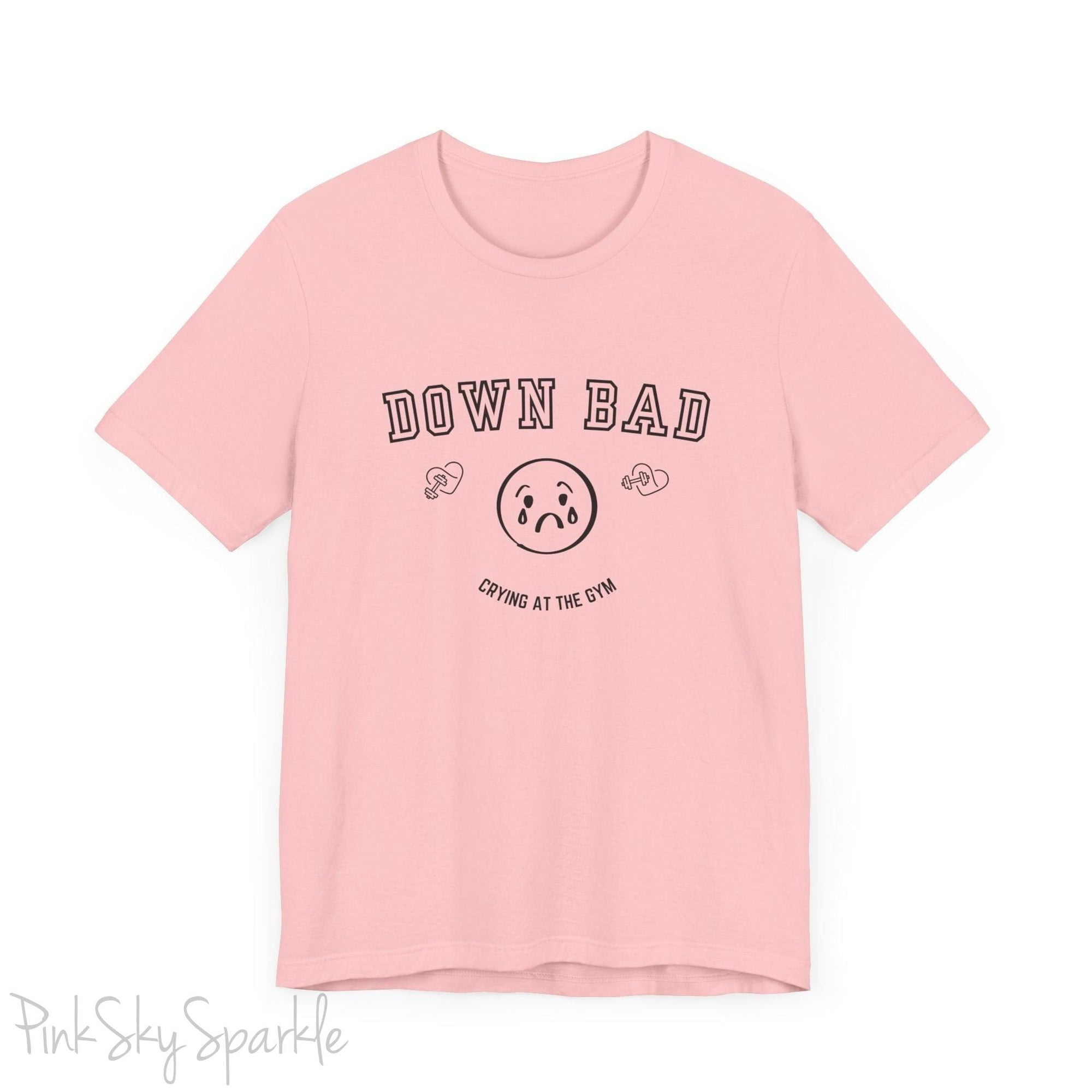 "Down Bad Crying at the Gym" Lyric Inspired Unisex T-shirt