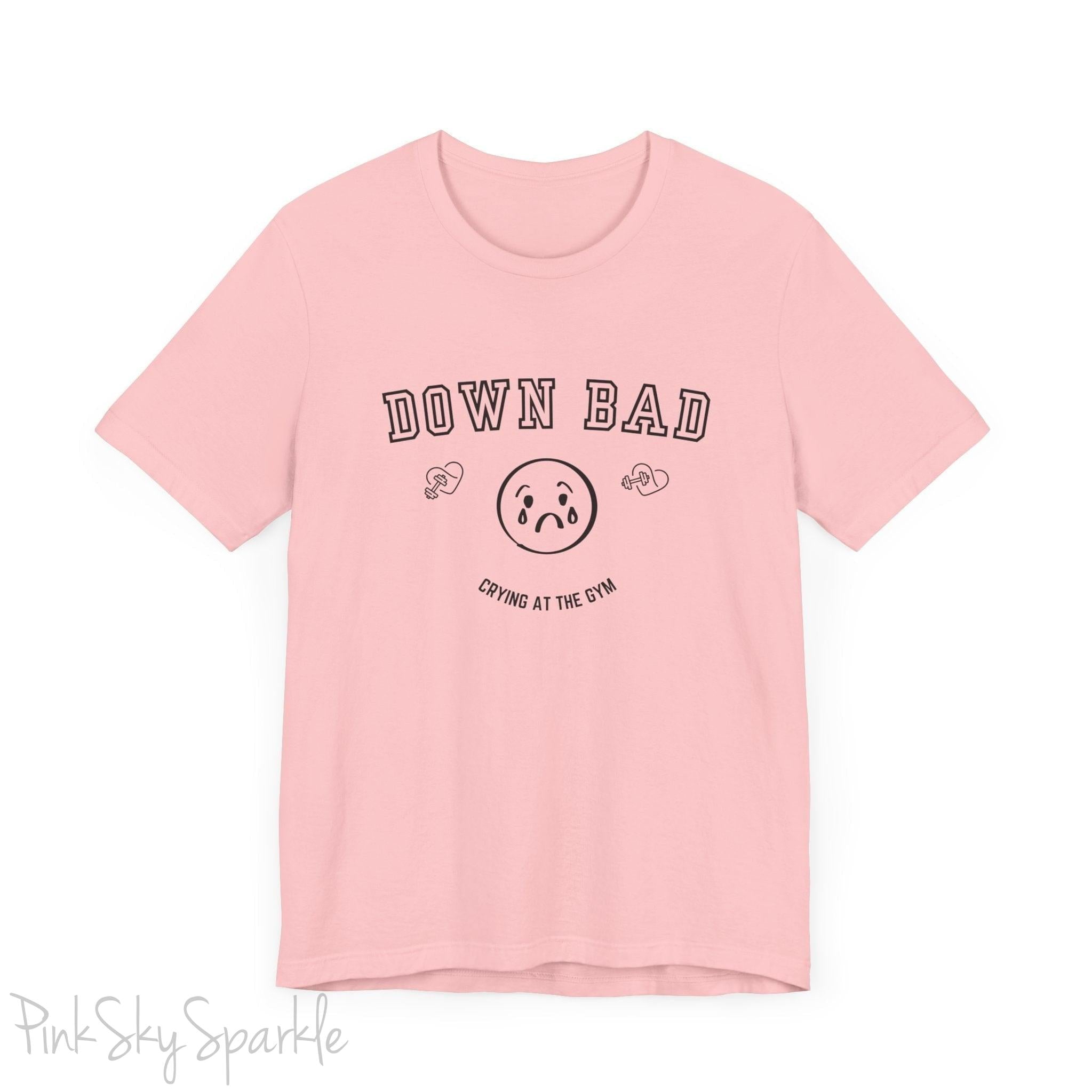 "Down Bad Crying at the Gym" Lyric Inspired Unisex T-shirt