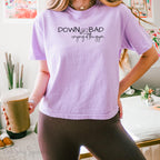 Down Bad Crying at the Gym Women's Boxy Tee