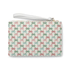 Festive Bows Clutch Bag - Pink Sky Sparkle