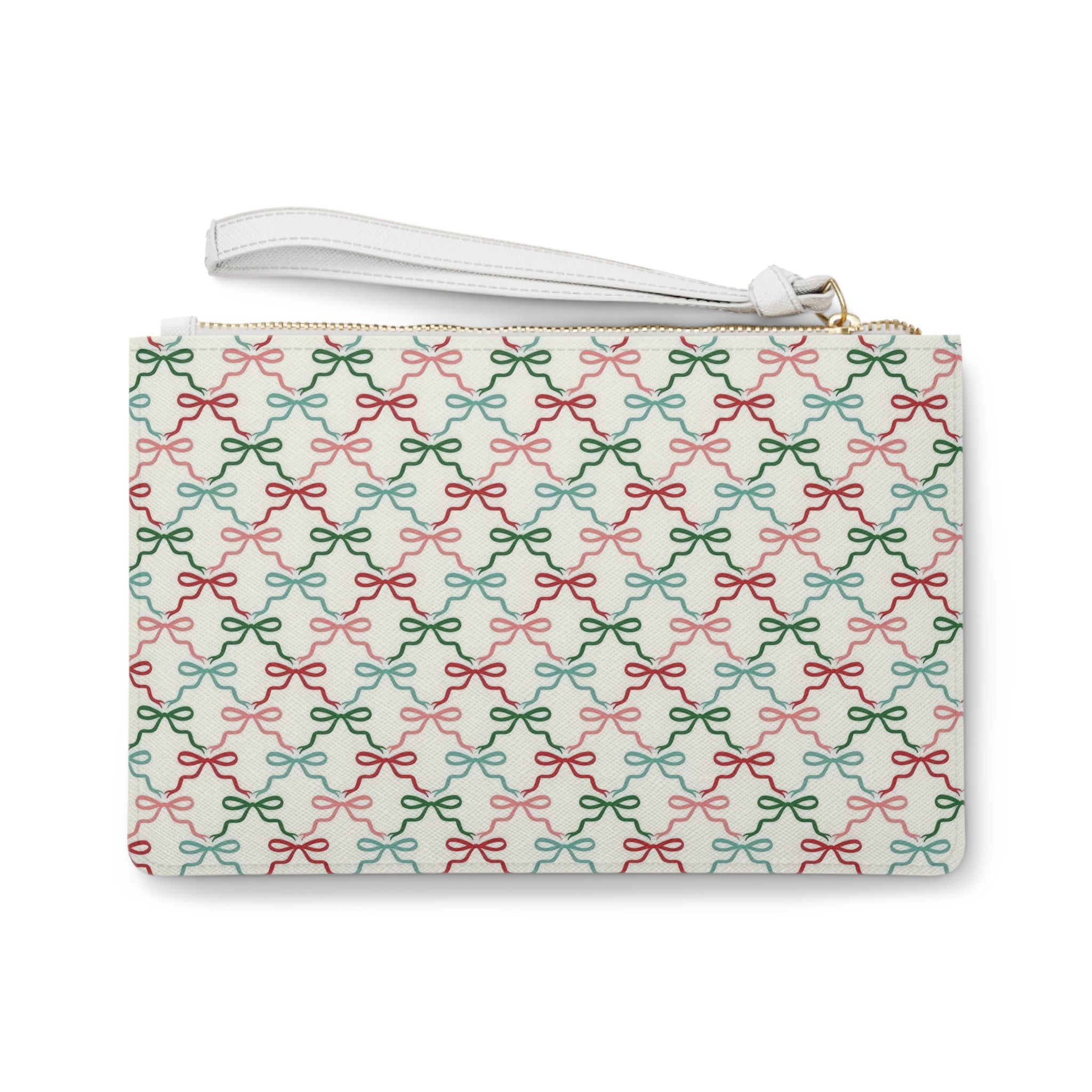 Festive Bows Clutch Bag - Pink Sky Sparkle