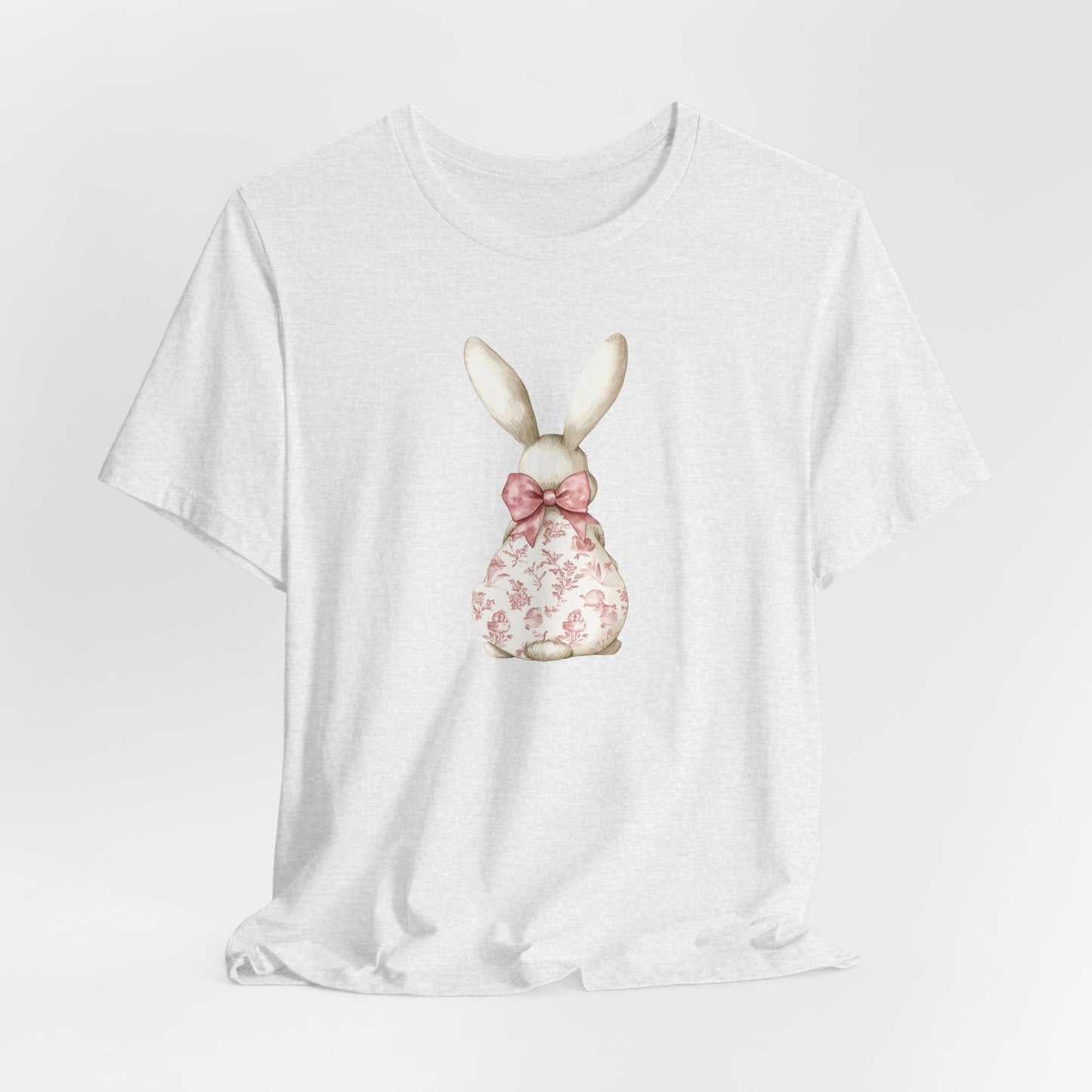 Floral Bunny Coquette Graphic T-shirt