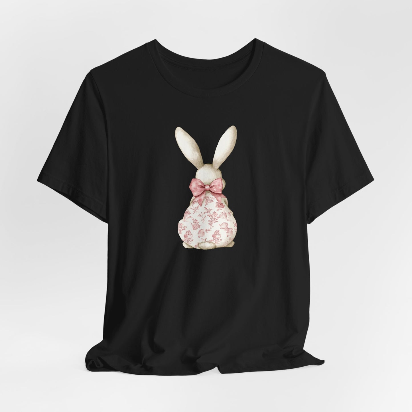 Floral Bunny Coquette Graphic T-shirt