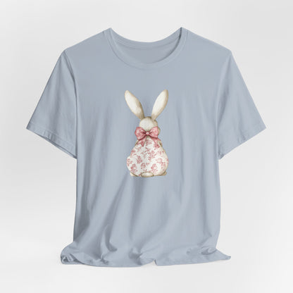 Floral Bunny Coquette Graphic T-shirt