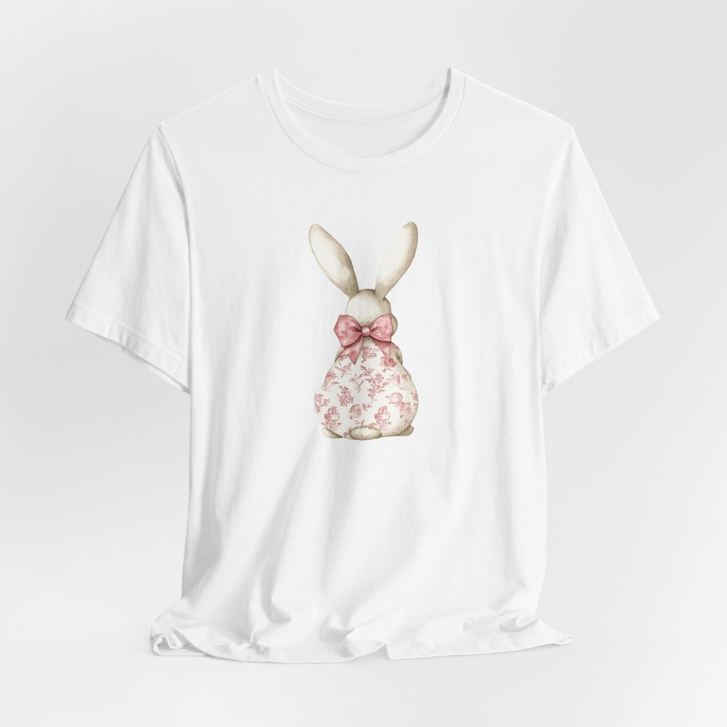 Floral Bunny Coquette Graphic T-shirt