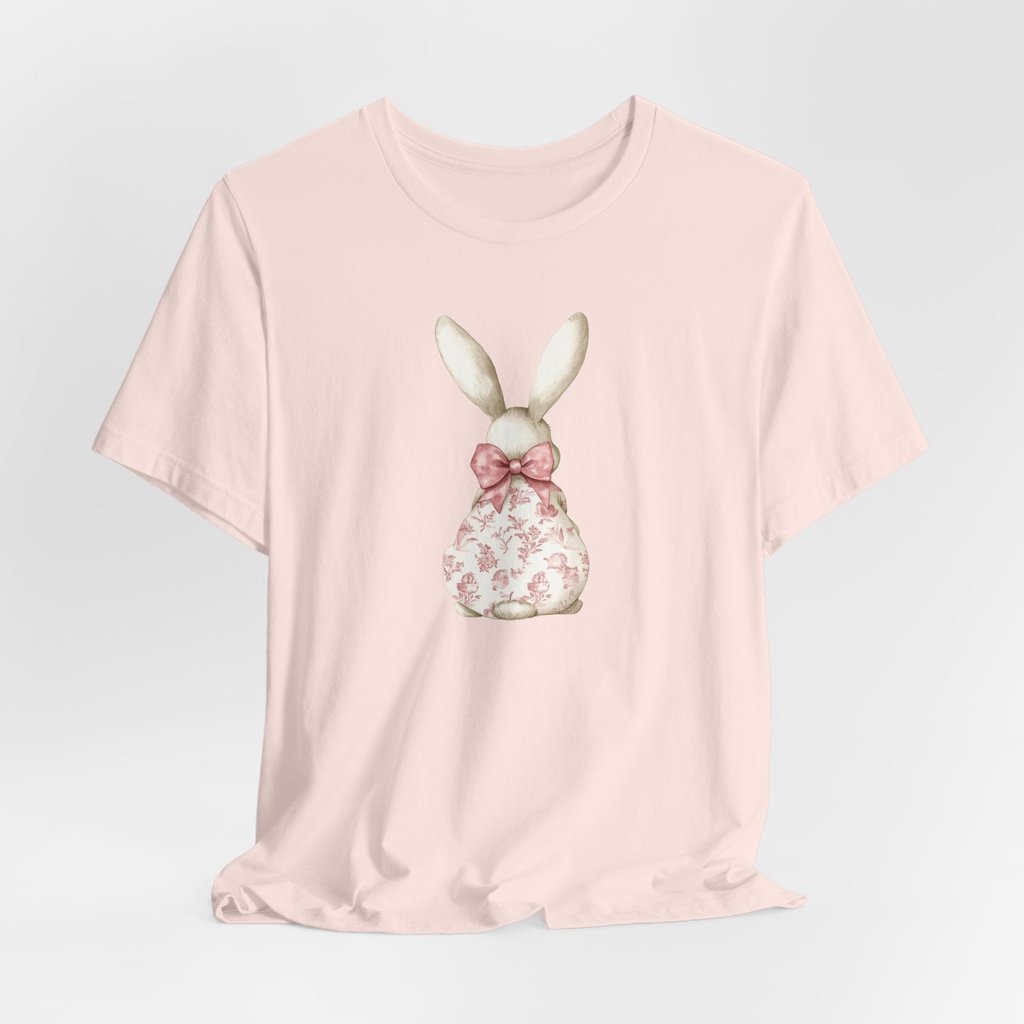 Floral Bunny Coquette Graphic T-shirt