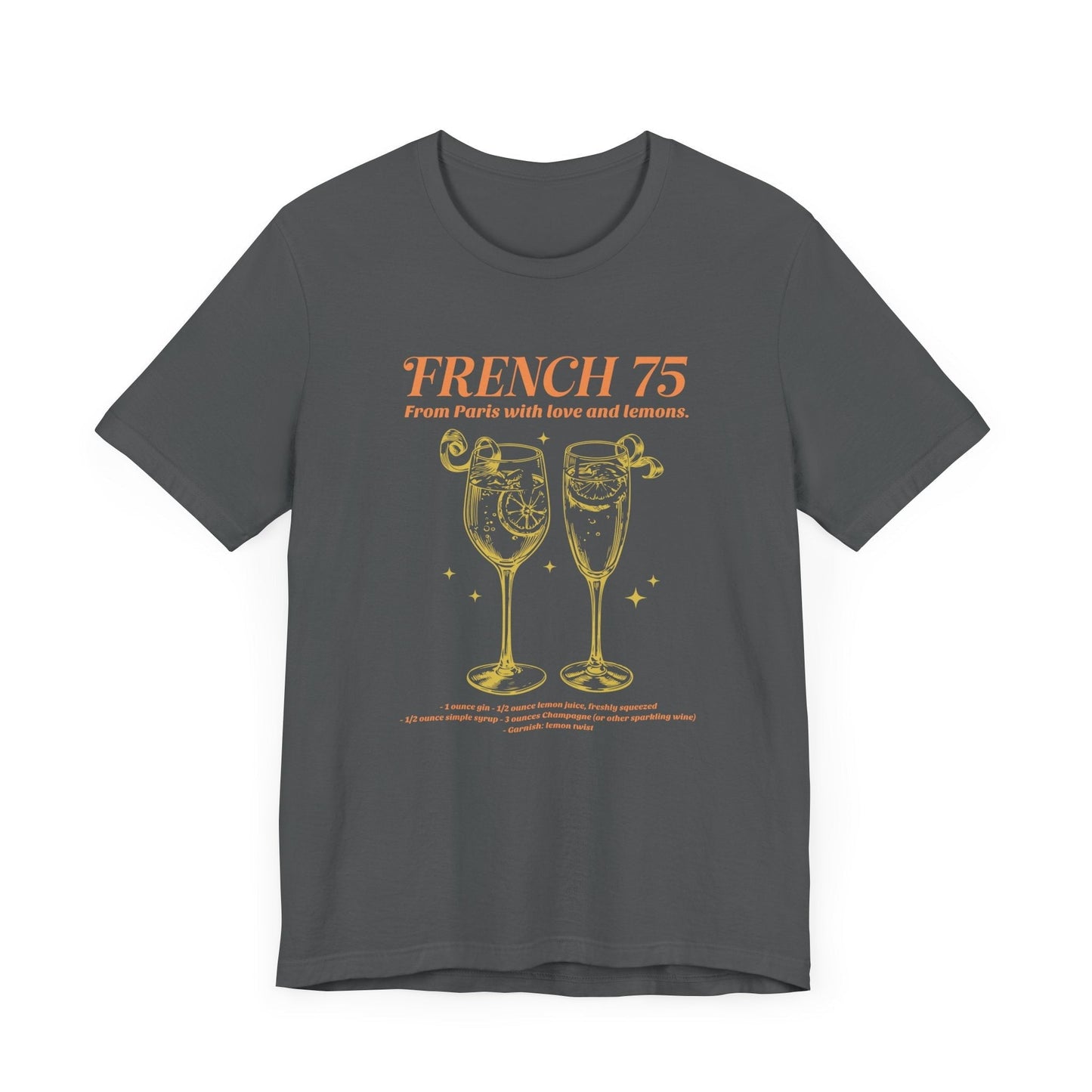 French 75 "From Paris with Love and Lemons" T-shirt