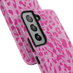 Glitter Pink Leopard Tough Samsung Galaxy Phone Case