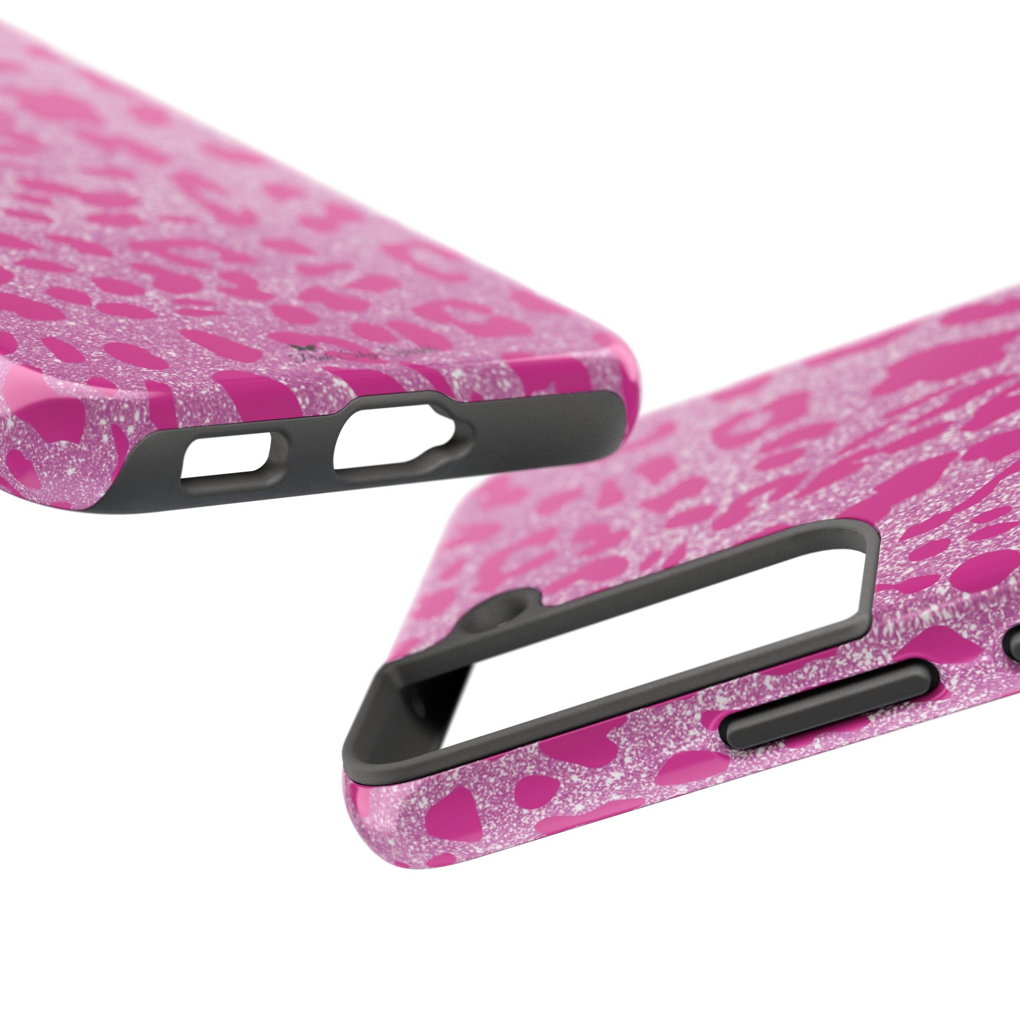 Glitter Pink Leopard Tough Samsung Galaxy Phone Case