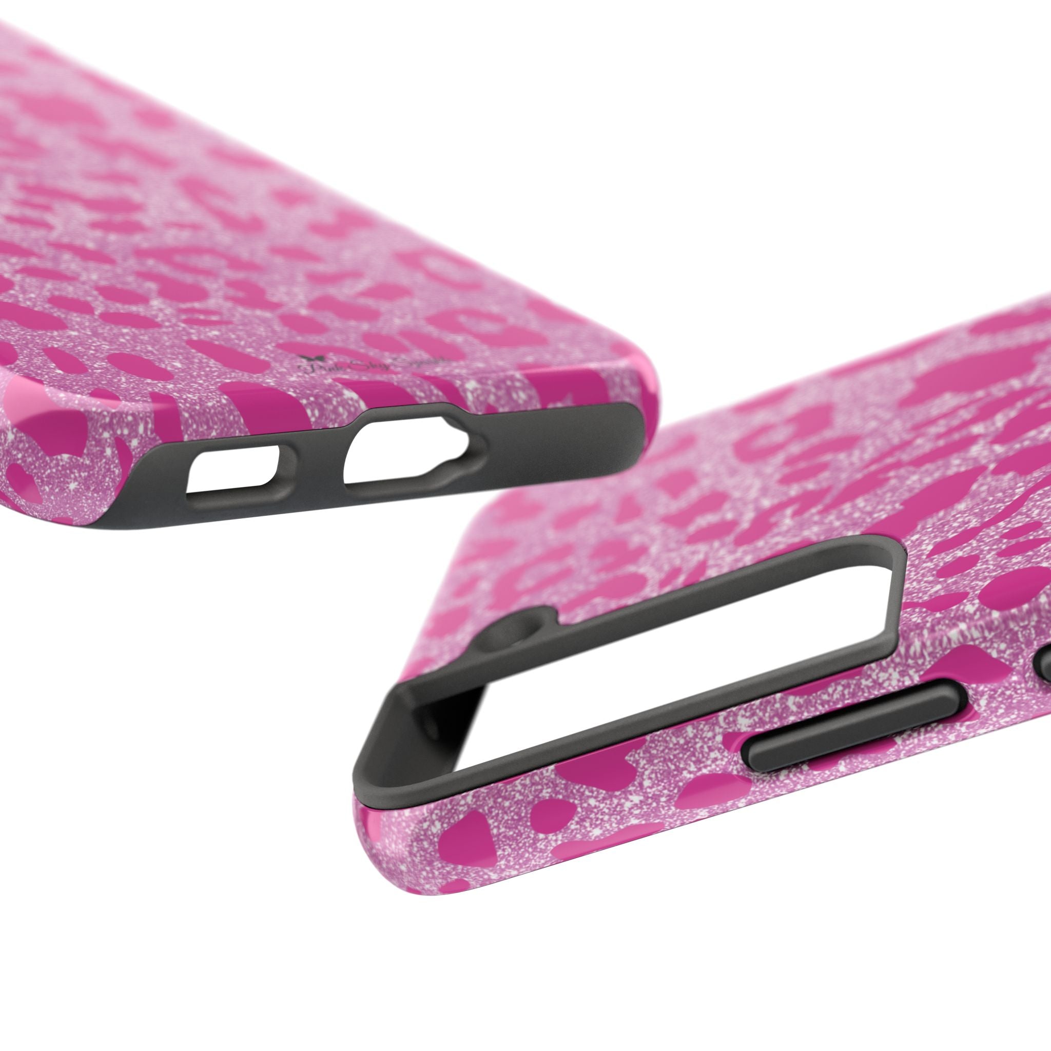 Glitter Pink Leopard Tough Samsung Galaxy Phone Case