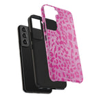 Glitter Pink Leopard Tough Samsung Galaxy Phone Case