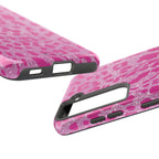 Glitter Pink Leopard Tough Samsung Galaxy Phone Case