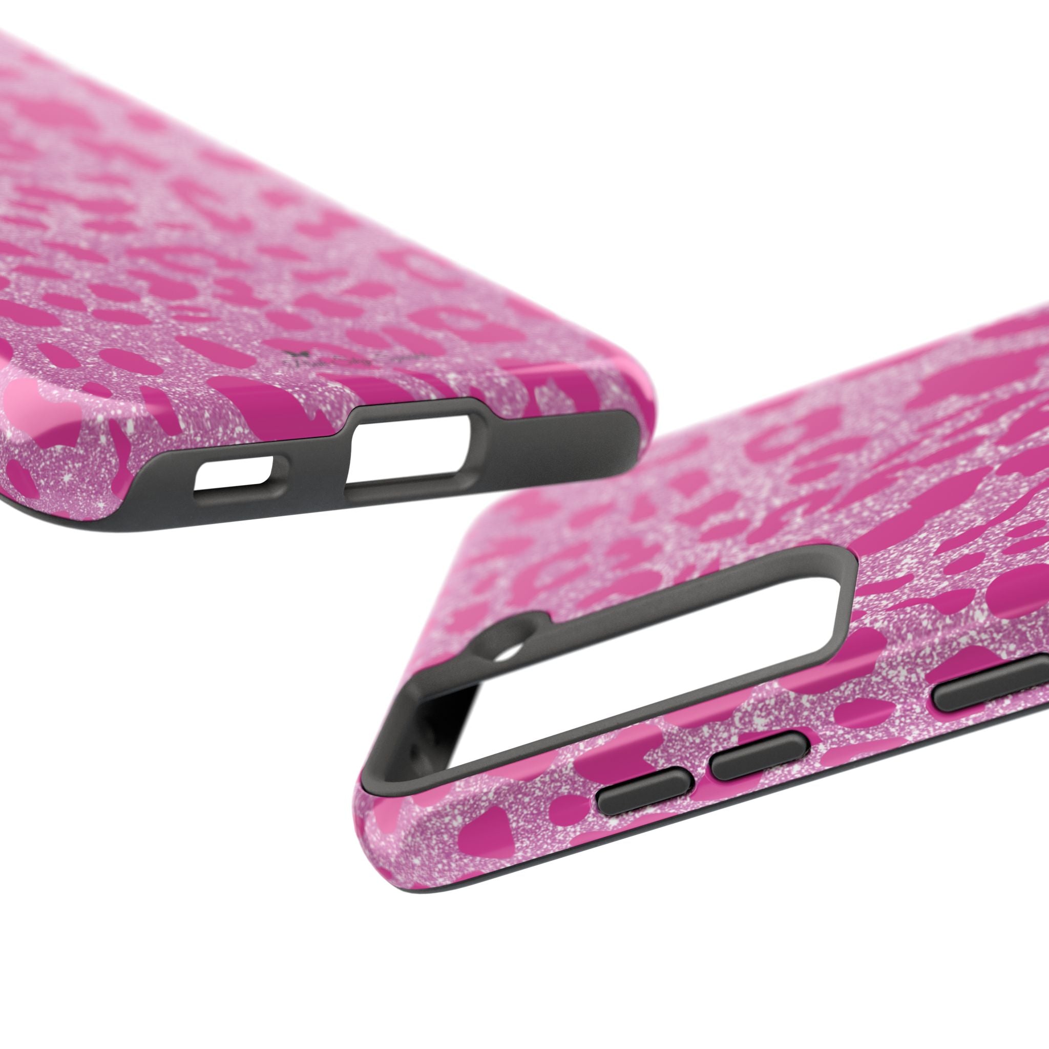 Glitter Pink Leopard Tough Samsung Galaxy Phone Case