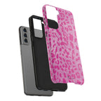 Glitter Pink Leopard Tough Samsung Galaxy Phone Case