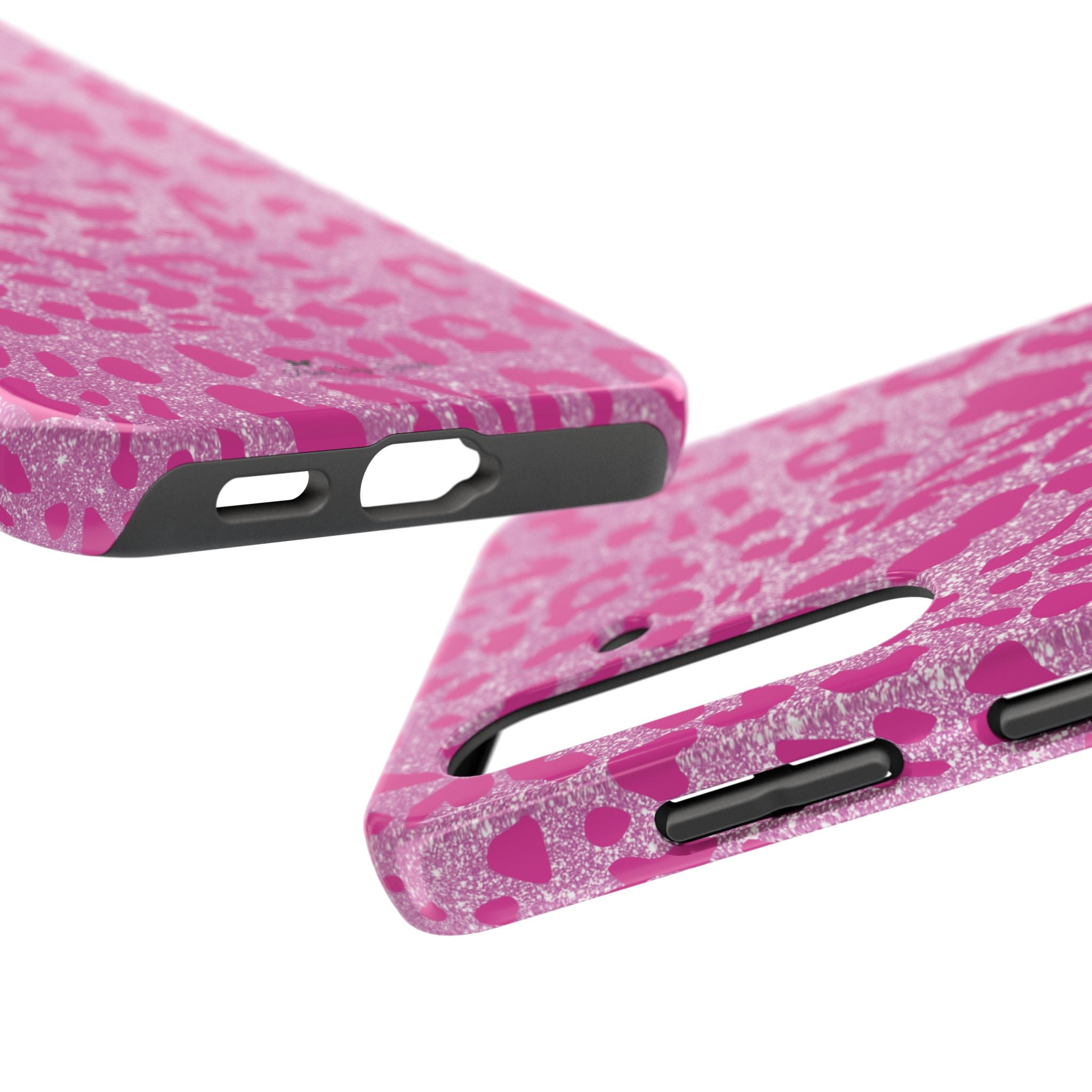 Glitter Pink Leopard Tough Samsung Galaxy Phone Case