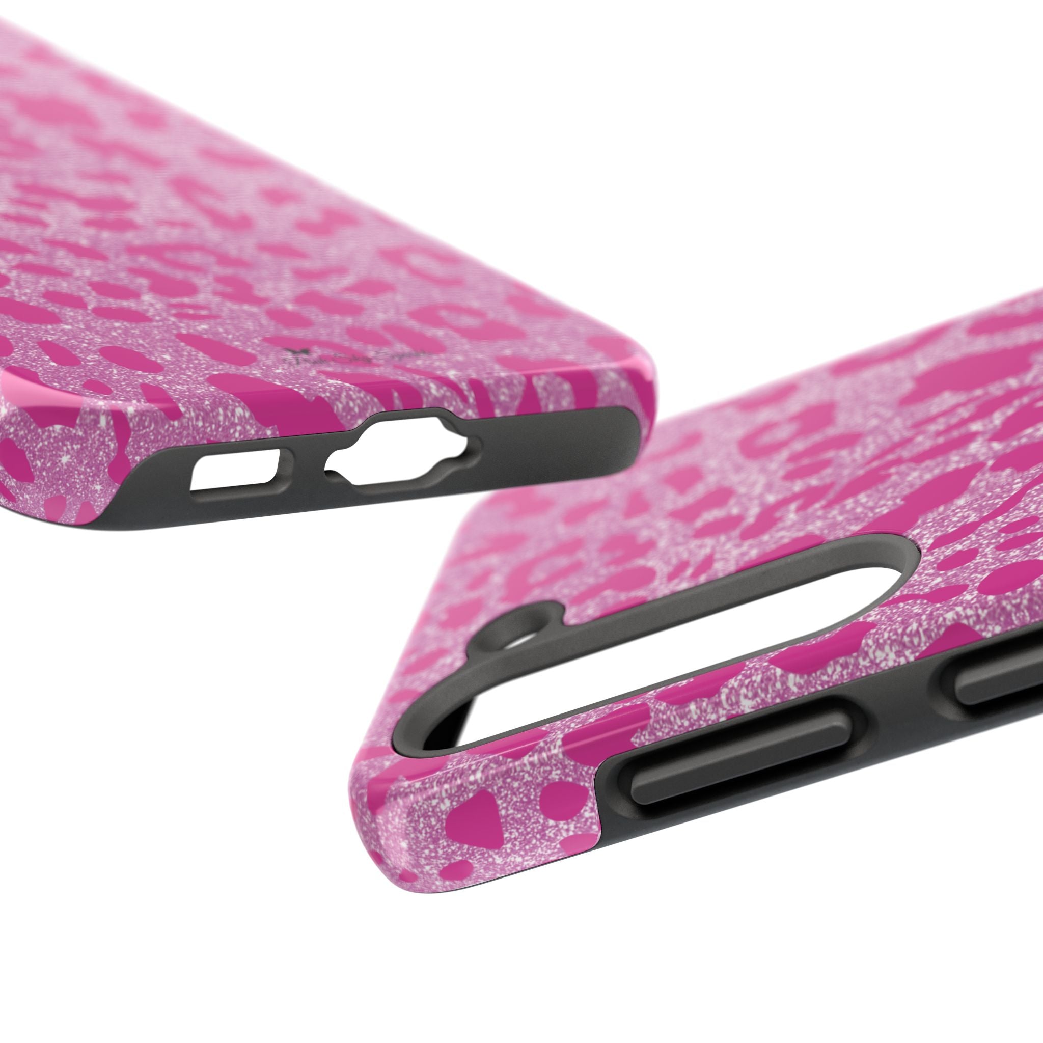 Glitter Pink Leopard Tough Samsung Galaxy Phone Case