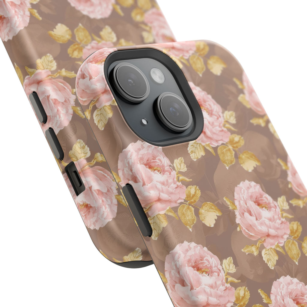 Golden Bloom Magnetic iPhone Case