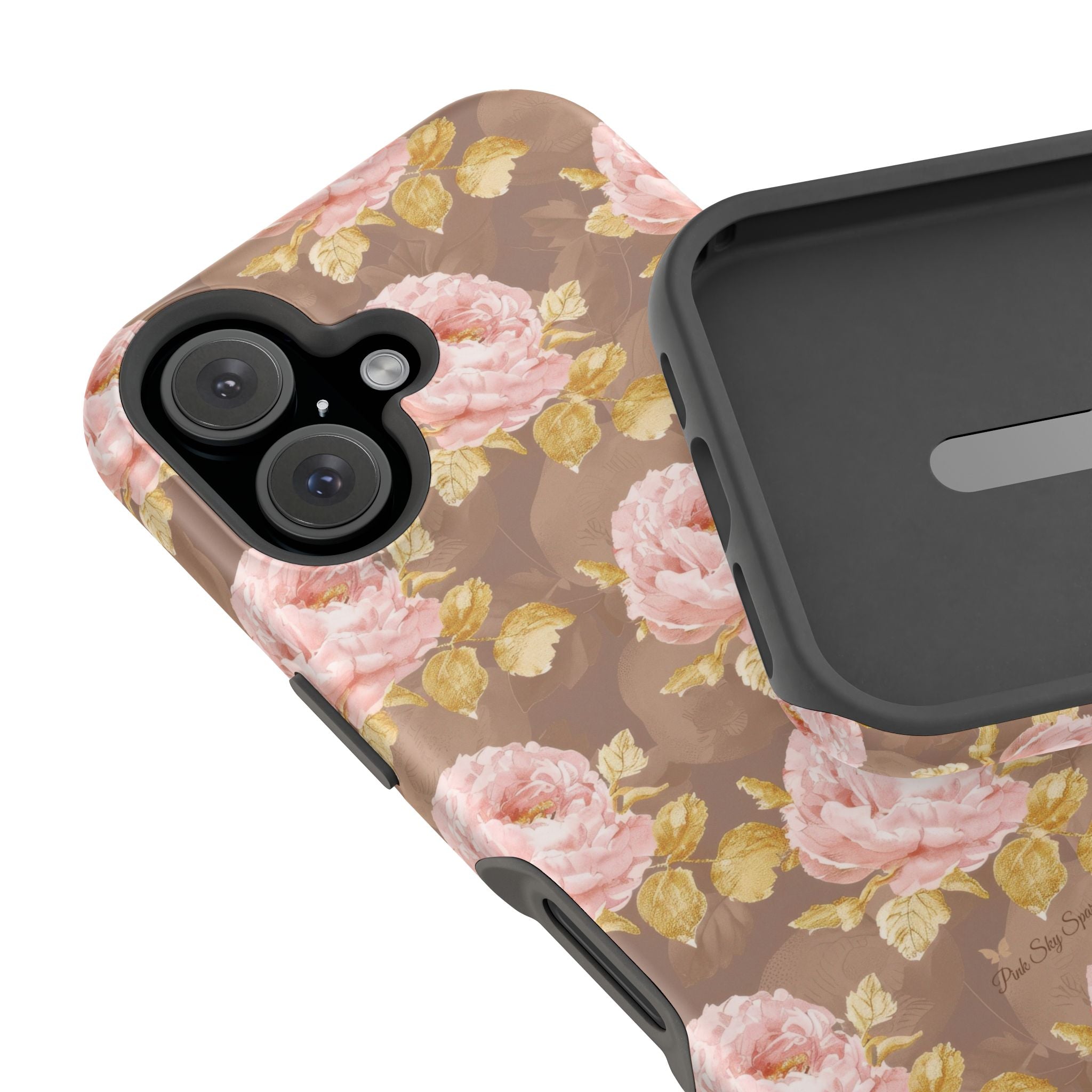 Golden Bloom Magnetic iPhone Case