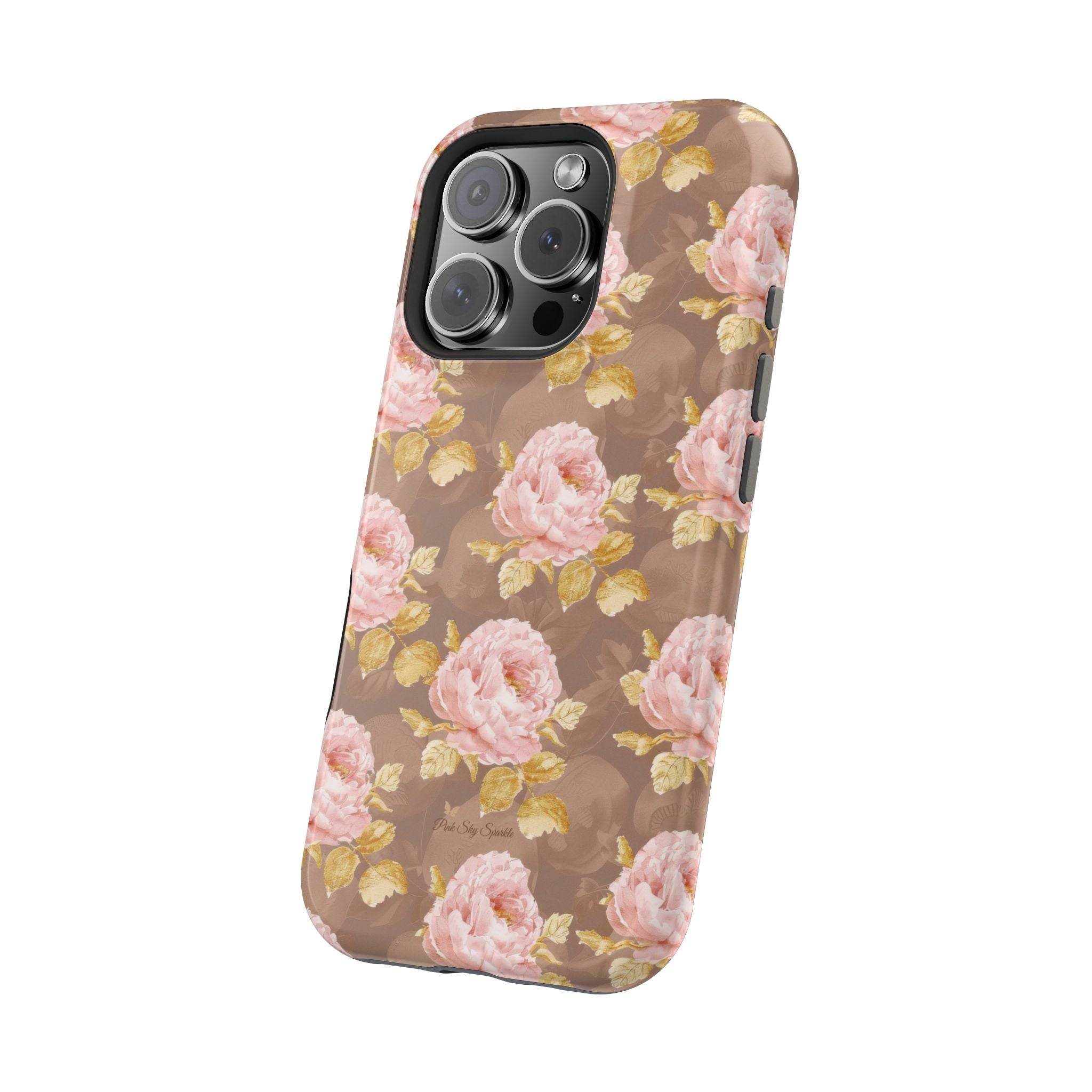 Golden Bloom Magnetic iPhone Case