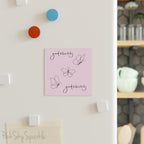 Good Vibes Butterfly Square Magnet