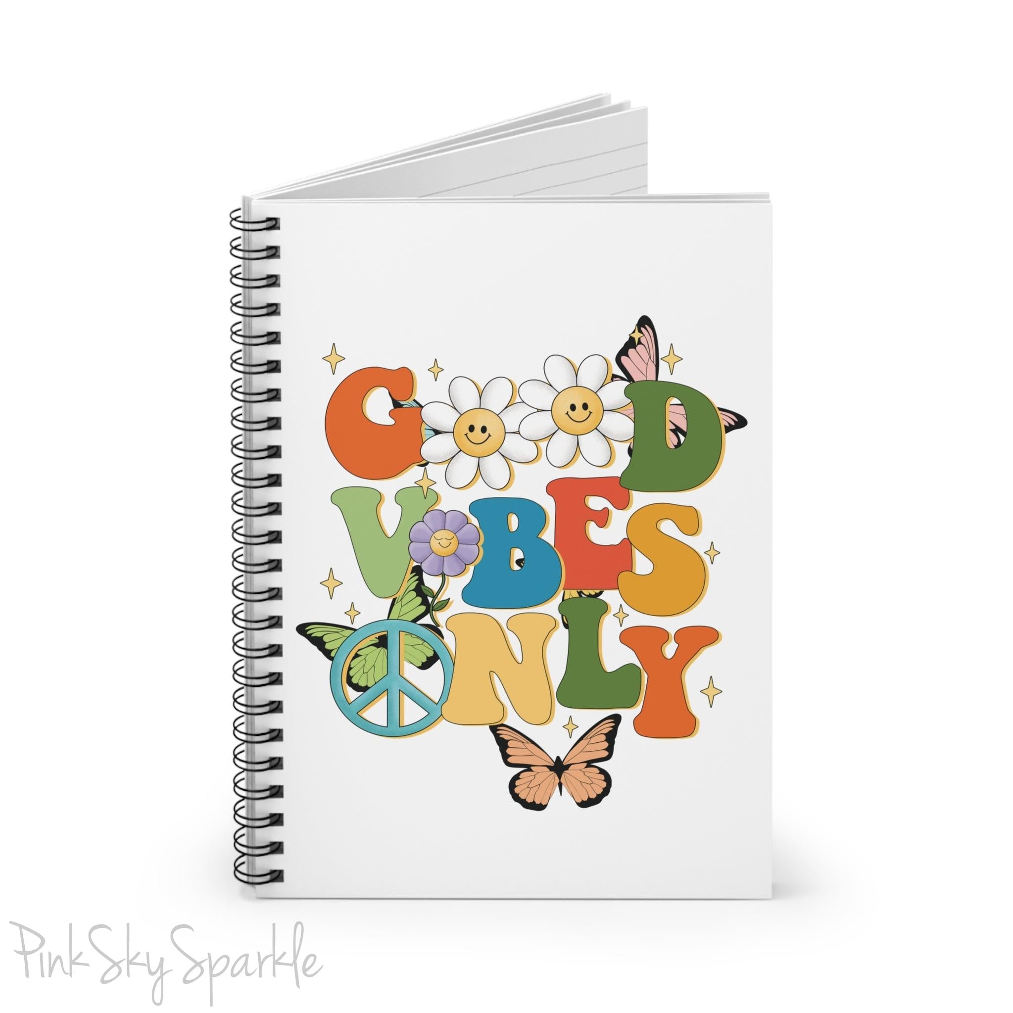 Good Vibes Only Spiral Notebook