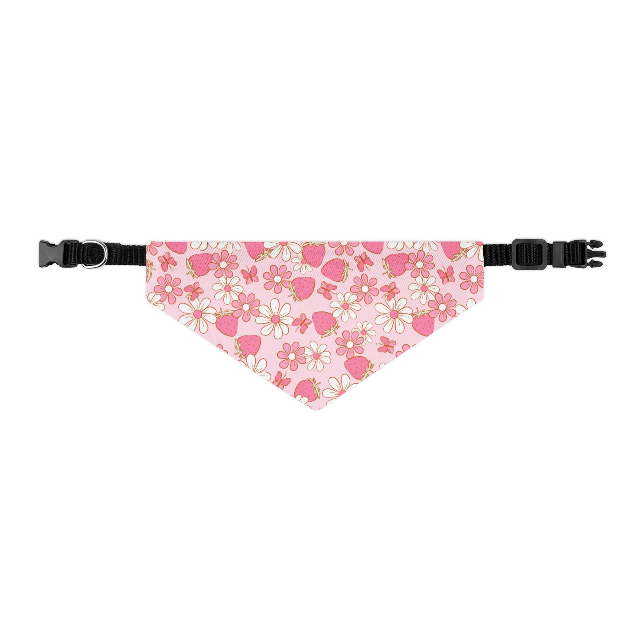 Groovy Berries Pet Bandana With Adjustable Collar