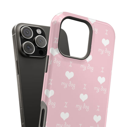 I Love My Dog Magnetic iPhone Case