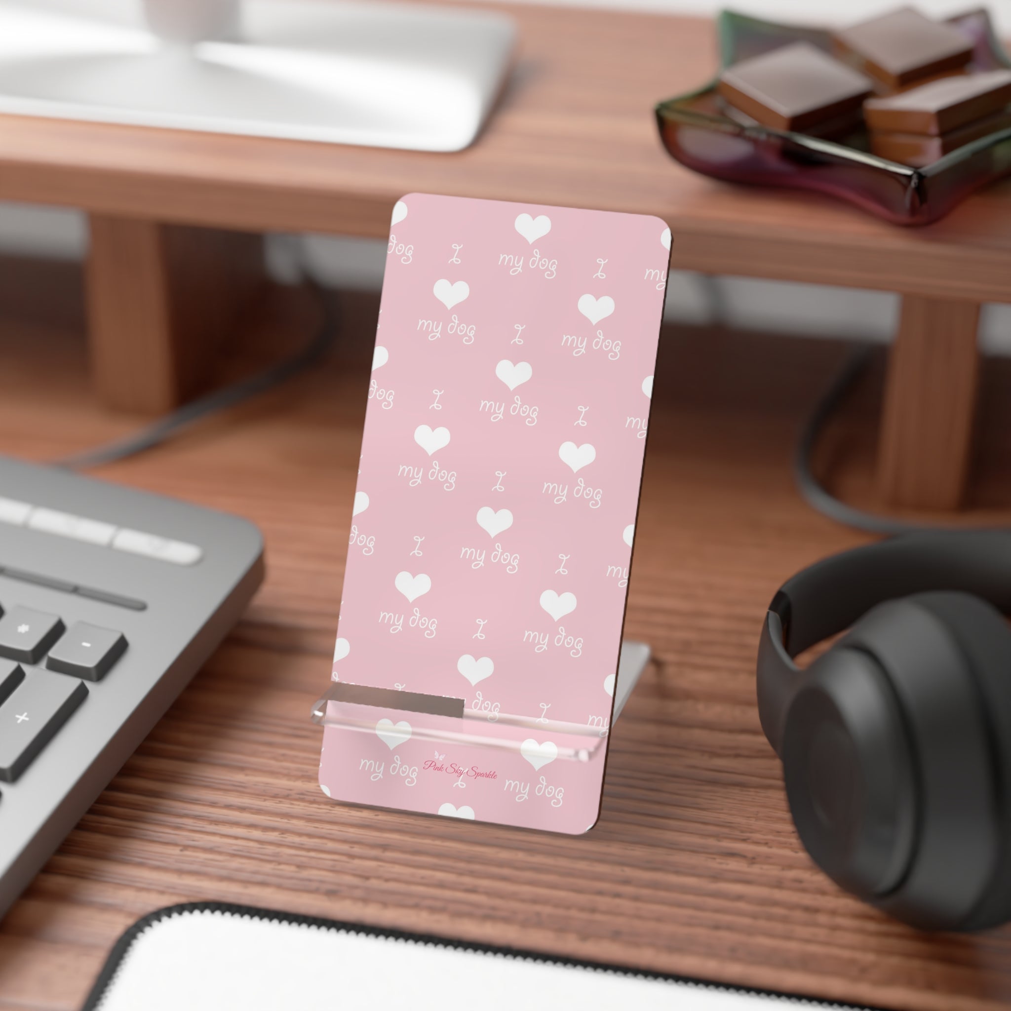 I Love My Dog Mobile Display Stand, Phone Holder