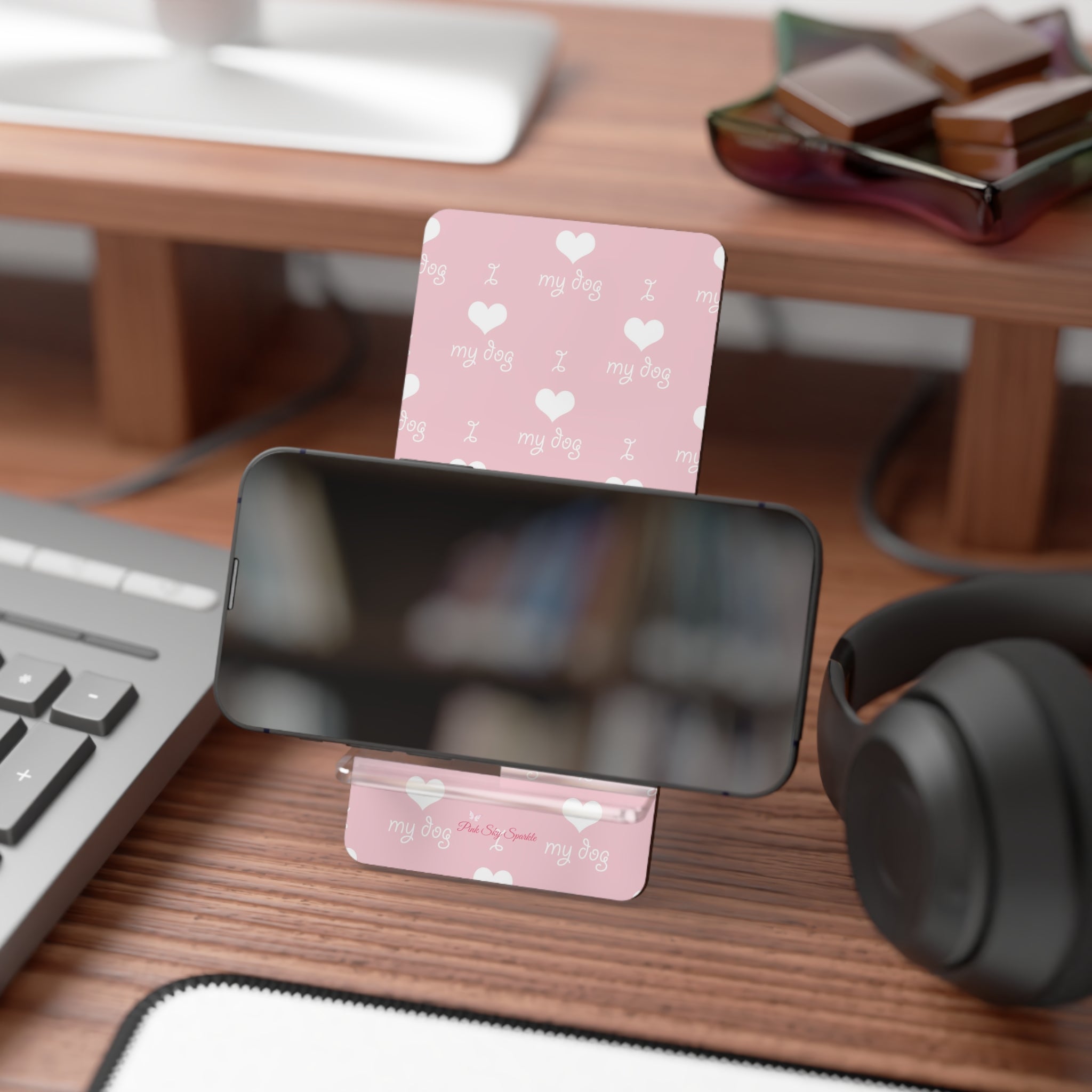 I Love My Dog Mobile Display Stand, Phone Holder