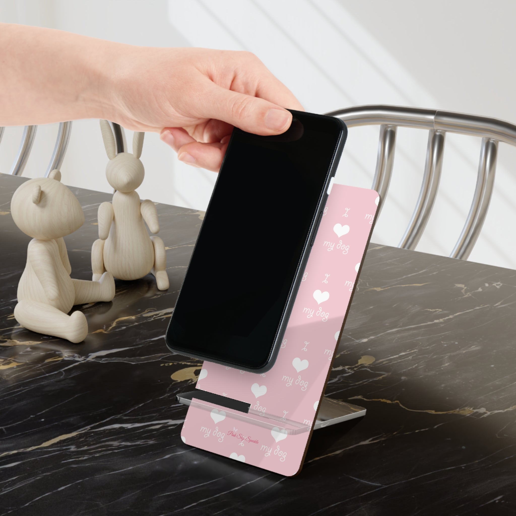I Love My Dog Mobile Display Stand, Phone Holder